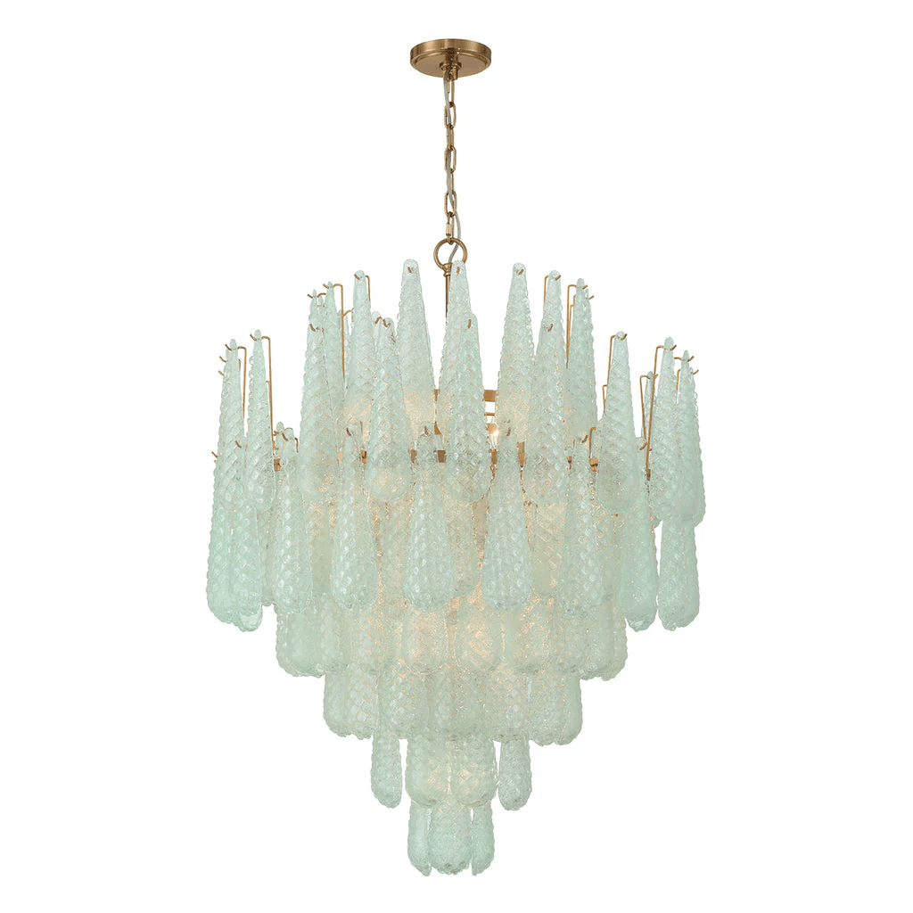 Hathervale Glass Chandelier-Moonnatur
