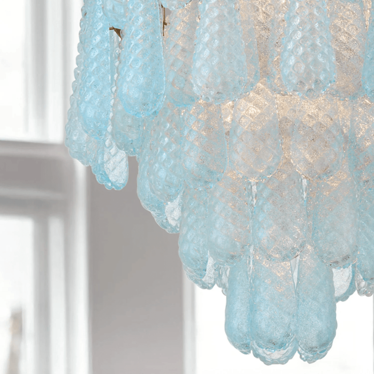 Hathervale Glass Chandelier-Moonnatur