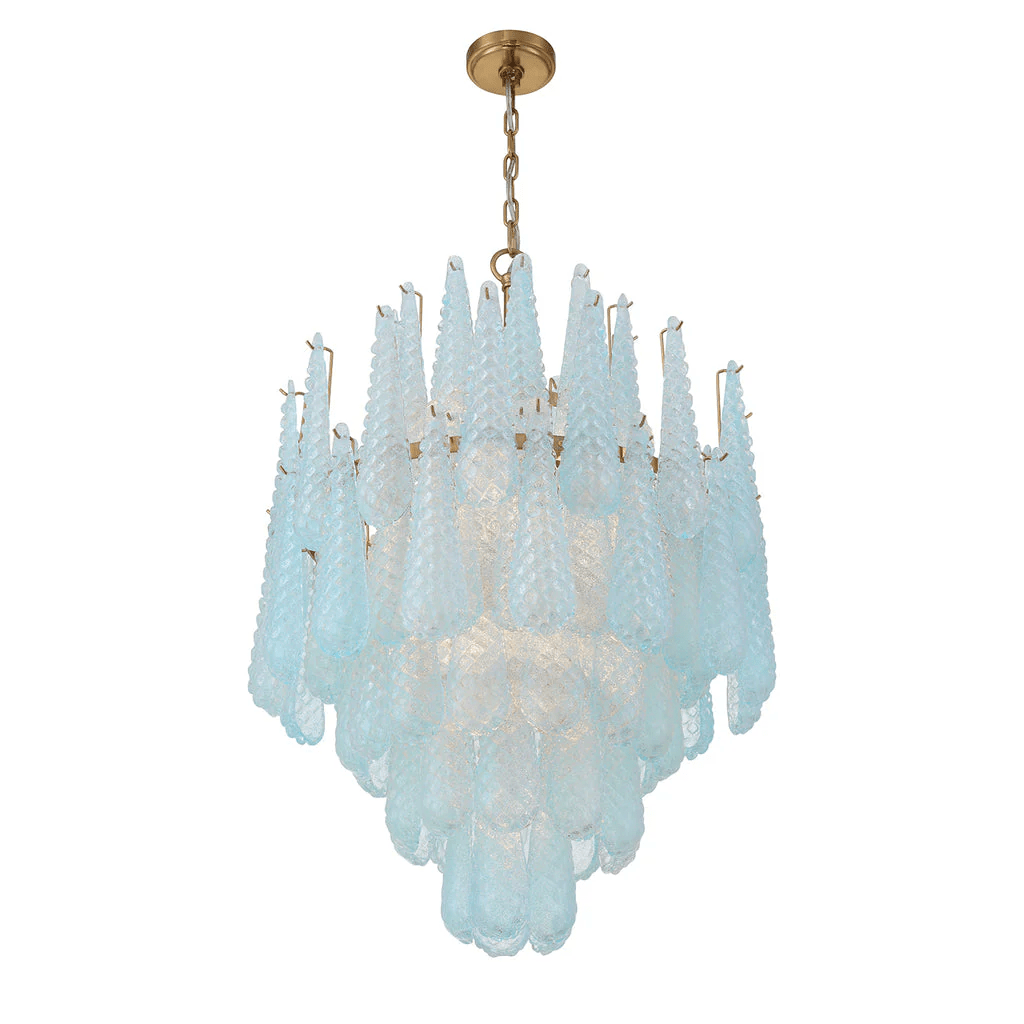 Hathervale Glass Chandelier-Moonnatur