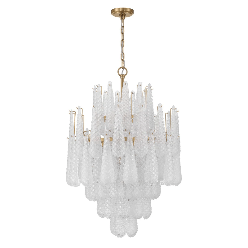 Hathervale Glass Chandelier-Moonnatur