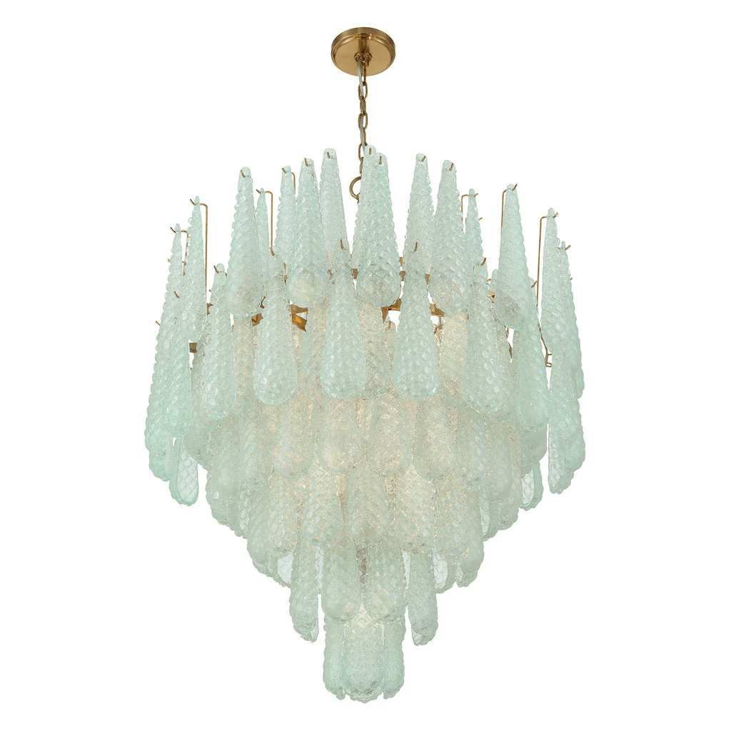 Hathervale Glass Chandelier-Moonnatur
