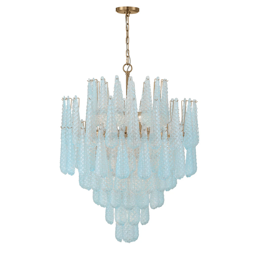 Hathervale Glass Chandelier-Moonnatur
