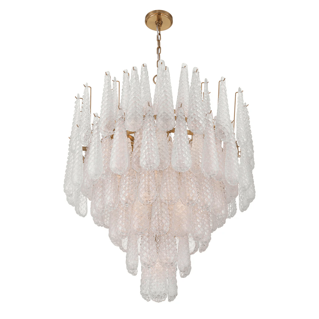 Hathervale Glass Chandelier-Moonnatur
