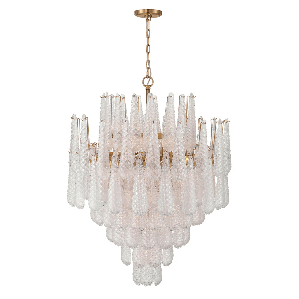 Hathervale Glass Chandelier-Moonnatur