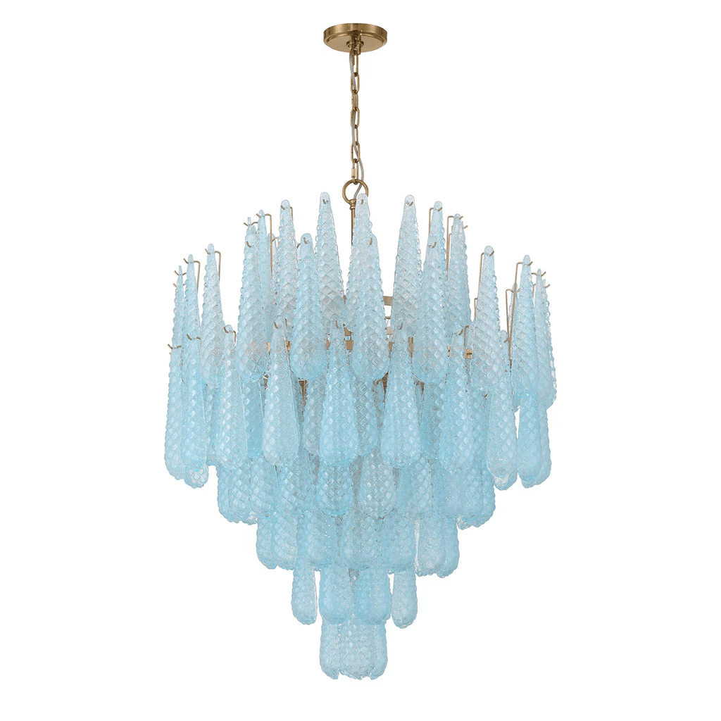 Hathervale Glass Chandelier-Moonnatur
