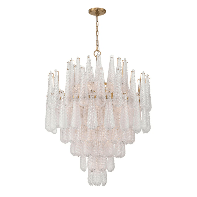 Hathervale Glass Chandelier-Moonnatur