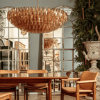 Greneleris Glass Chandelier-Moonnatur
