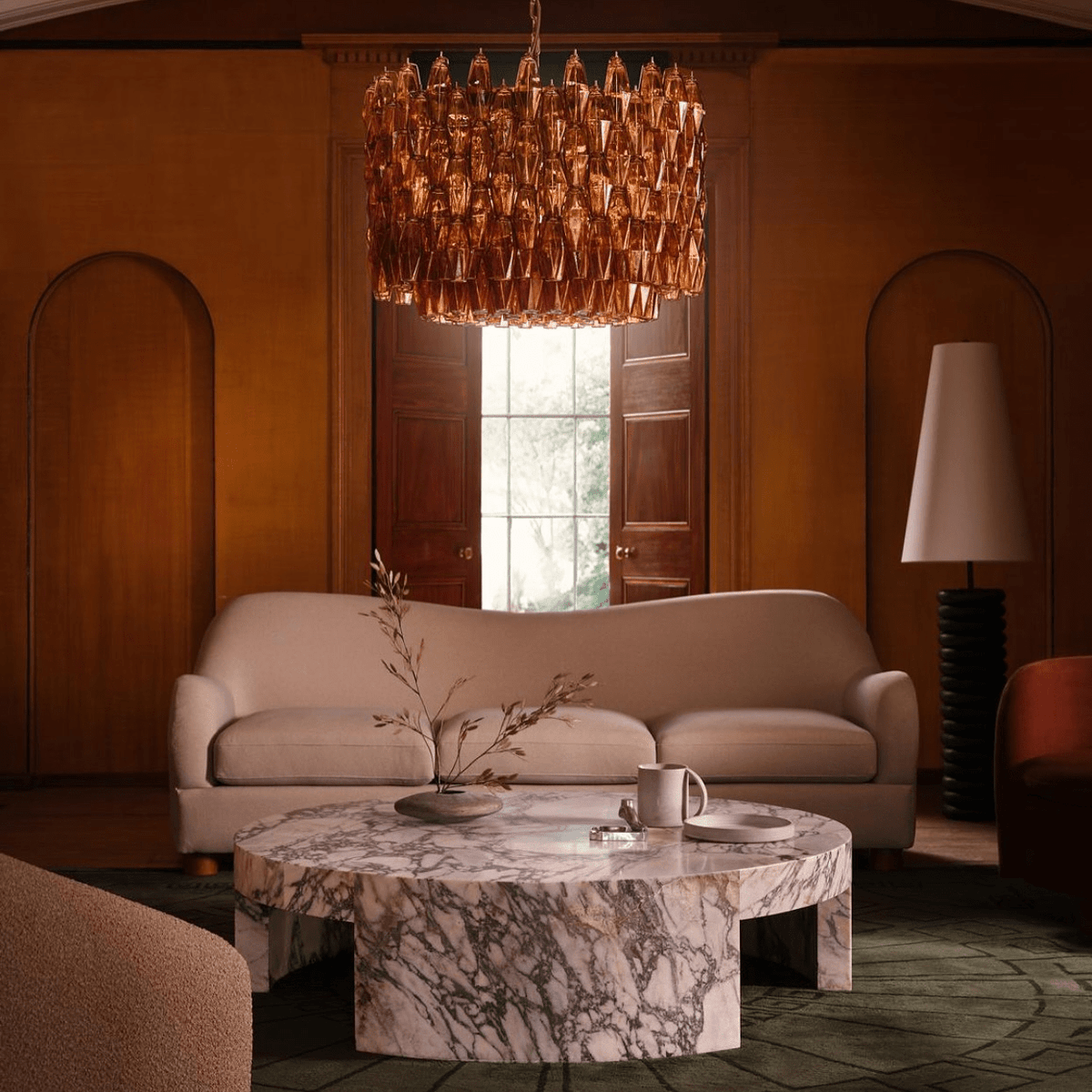 Hadrenelyn Glass Chandelier-Moonnatur