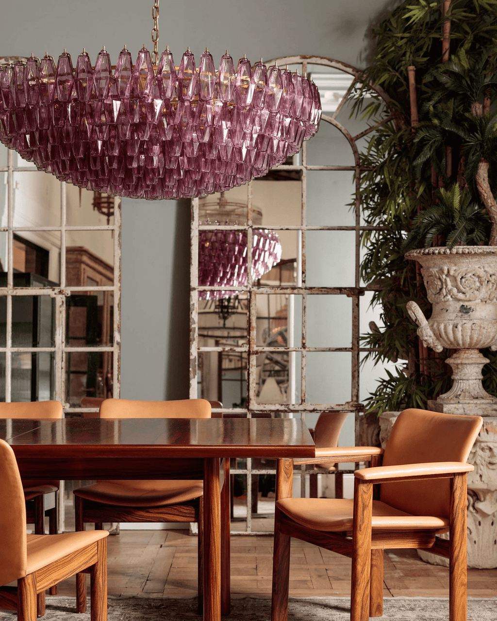 Greneleris Glass Chandelier-Moonnatur