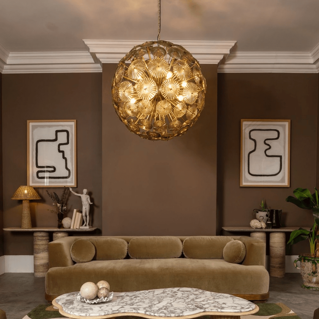 Gildenaelle Glass Chandelier-Moonnatur