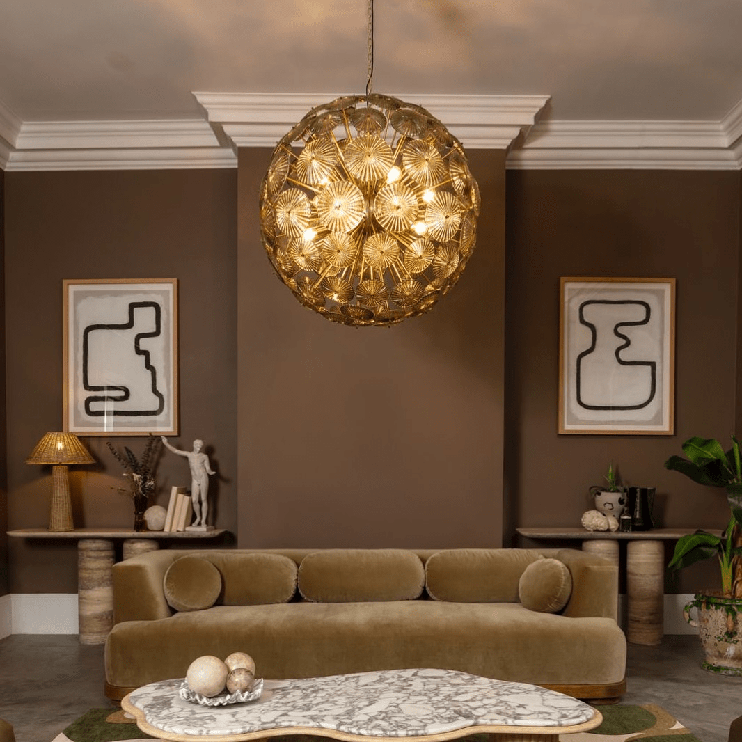 Gildenaelle Glass Chandelier-Moonnatur