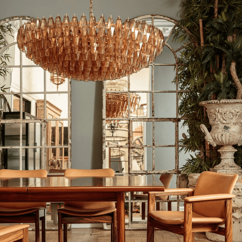 Greneleris Glass Chandelier-Moonnatur