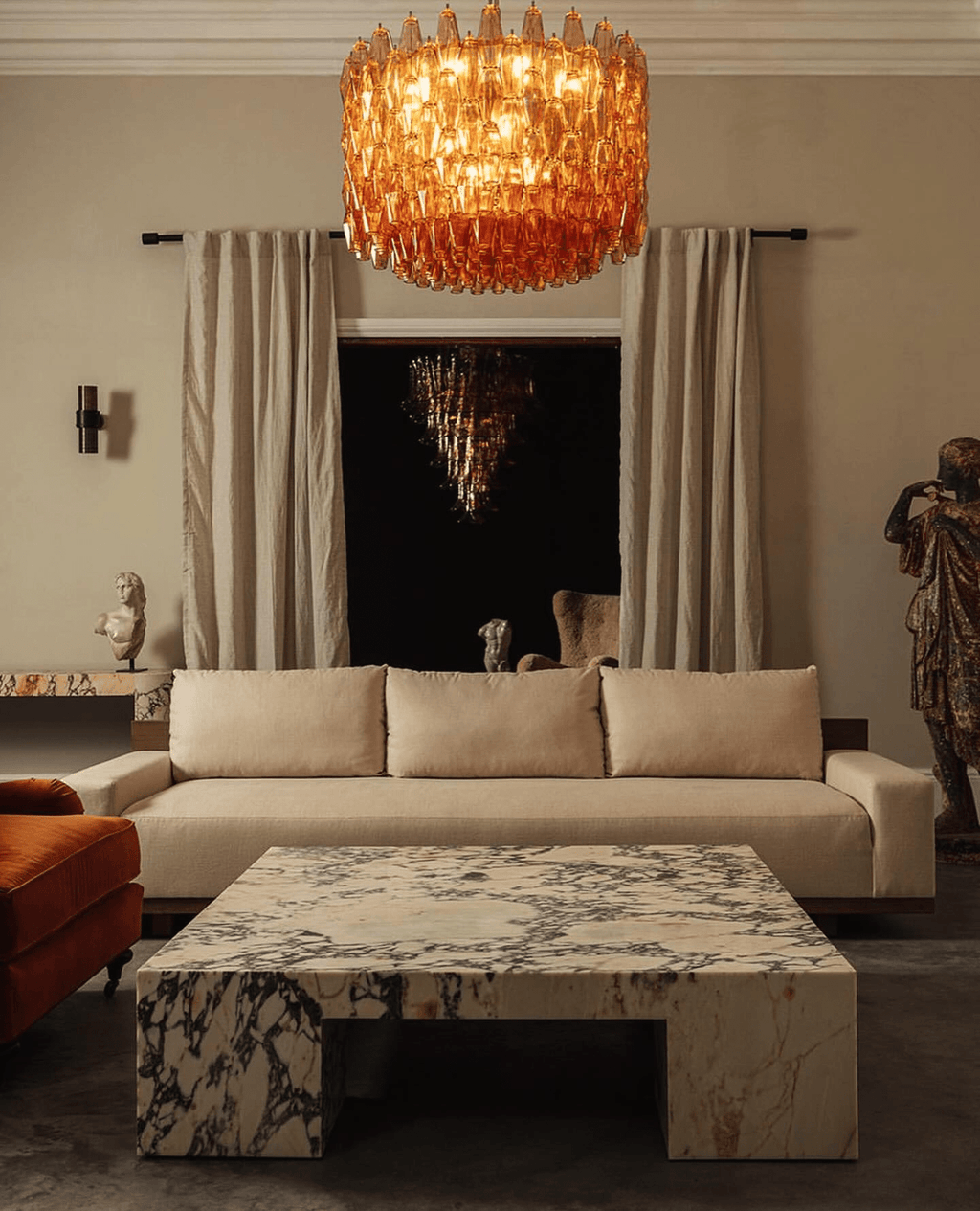 Hadrenelyn Glass Chandelier-Moonnatur