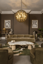 Gildenaelle Glass Chandelier-Moonnatur