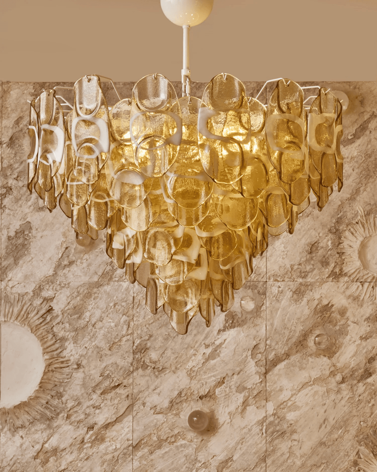Finverelis Glass Chandelier-Moonnatur