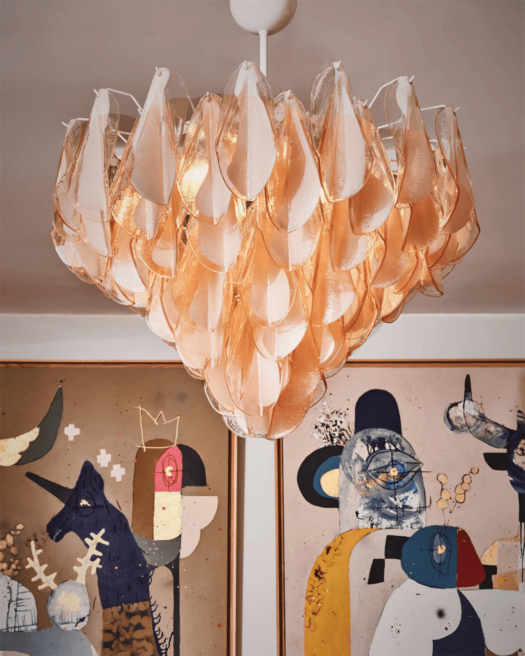 Finverelis Glass Chandelier-Moonnatur