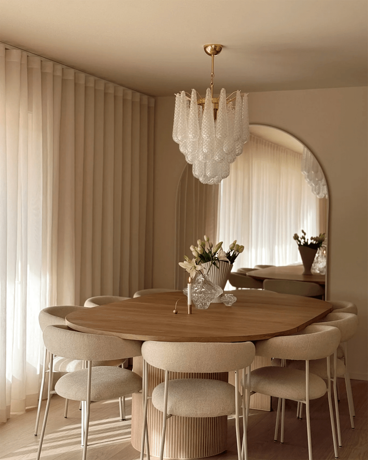 Ferrowenelle Glass Chandelier-Moonnatur