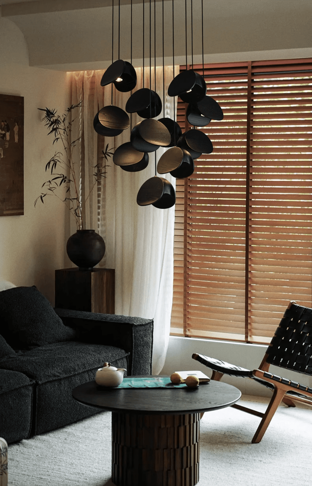 Fenrenorie Wood Pendant Light-Moonnatur