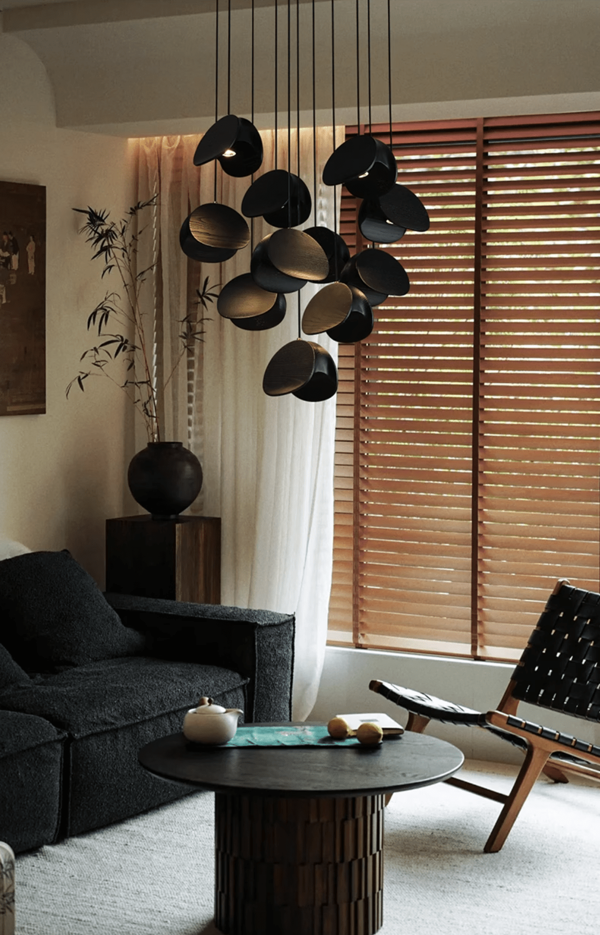 Fenrenorie Wood Pendant Light-Moonnatur