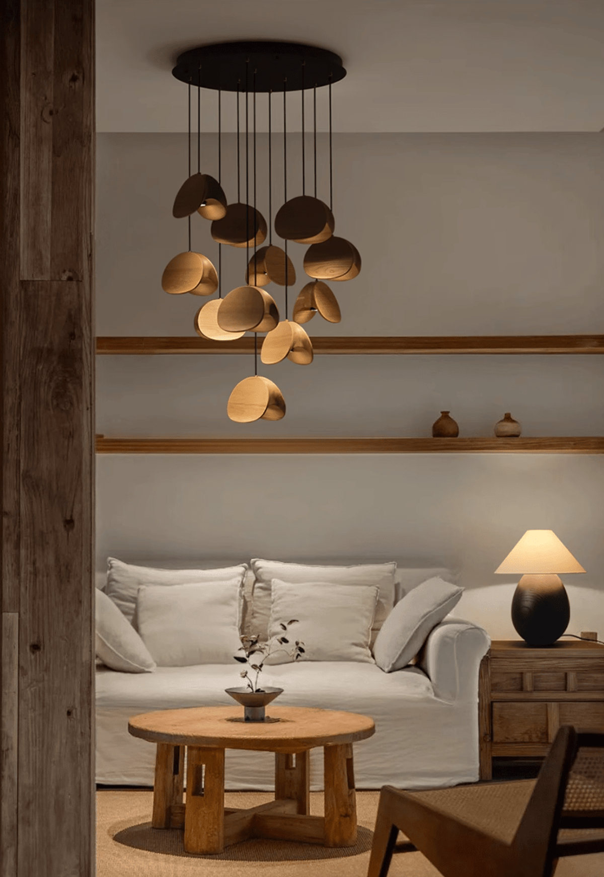 Fenrenorie Wood Pendant Light-Moonnatur