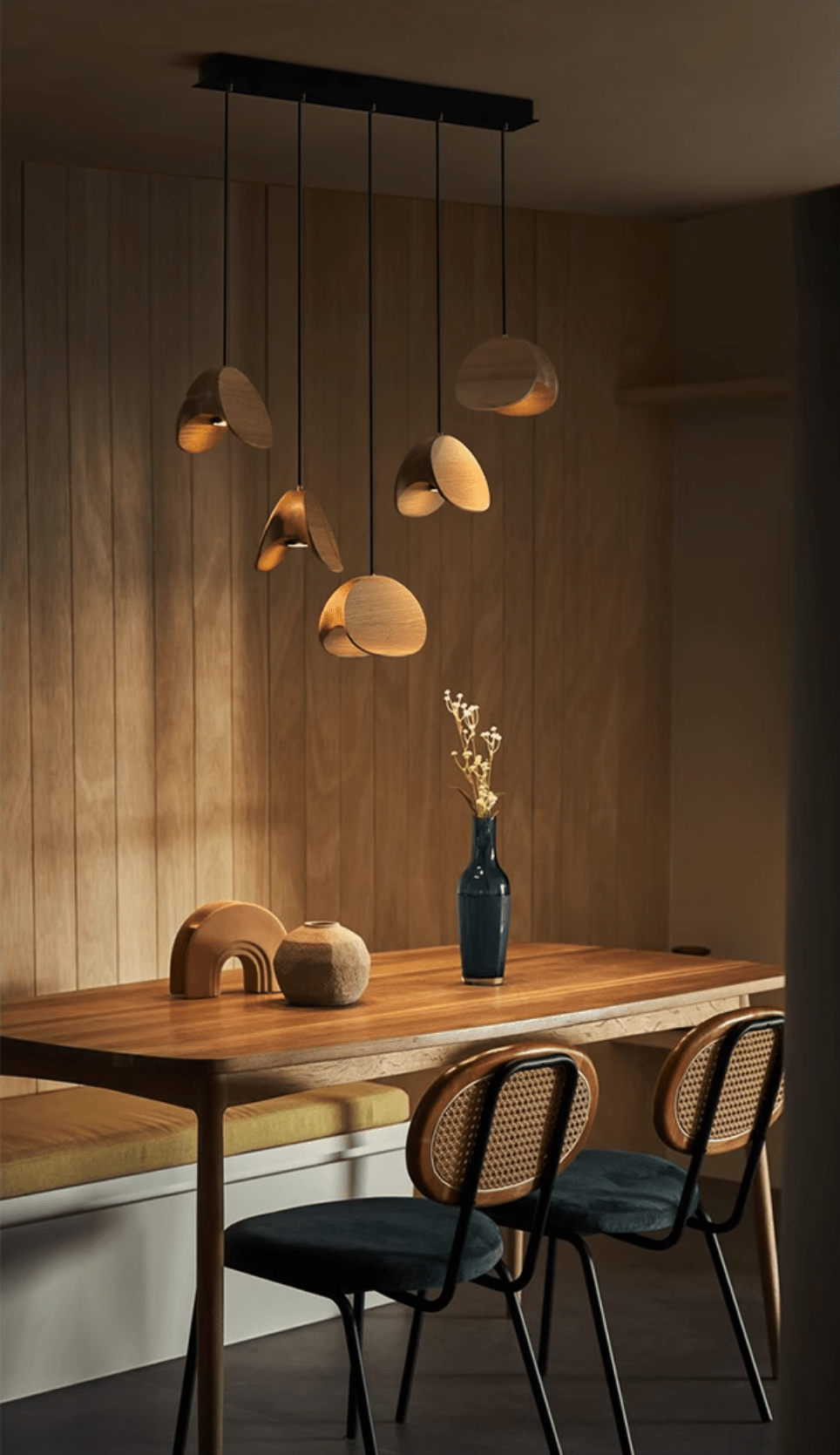 Fenrenorie Wood Pendant Light-Moonnatur