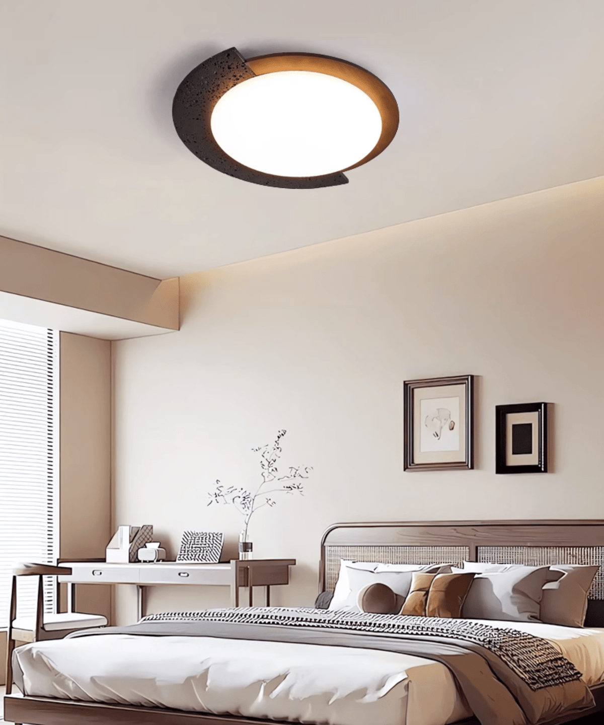 Fendellynne Travertine Ceiling Light-Moonnatur