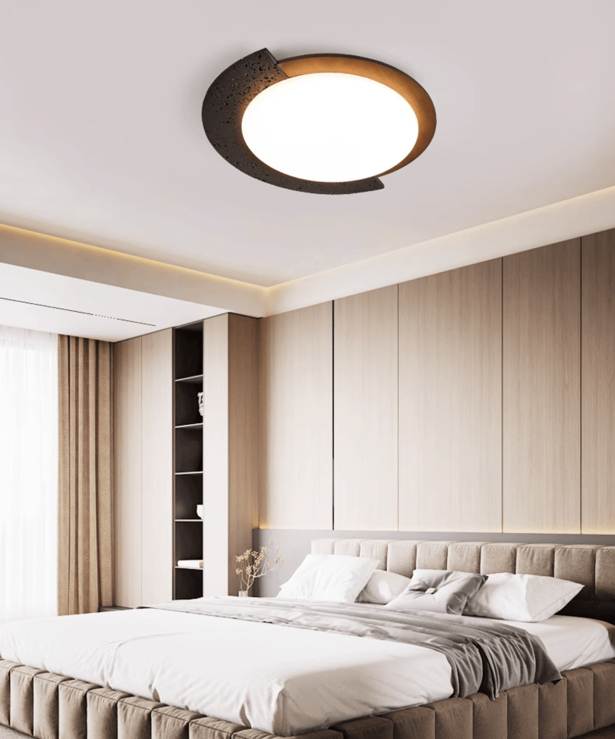 Fendellynne Travertine Ceiling Light-Moonnatur