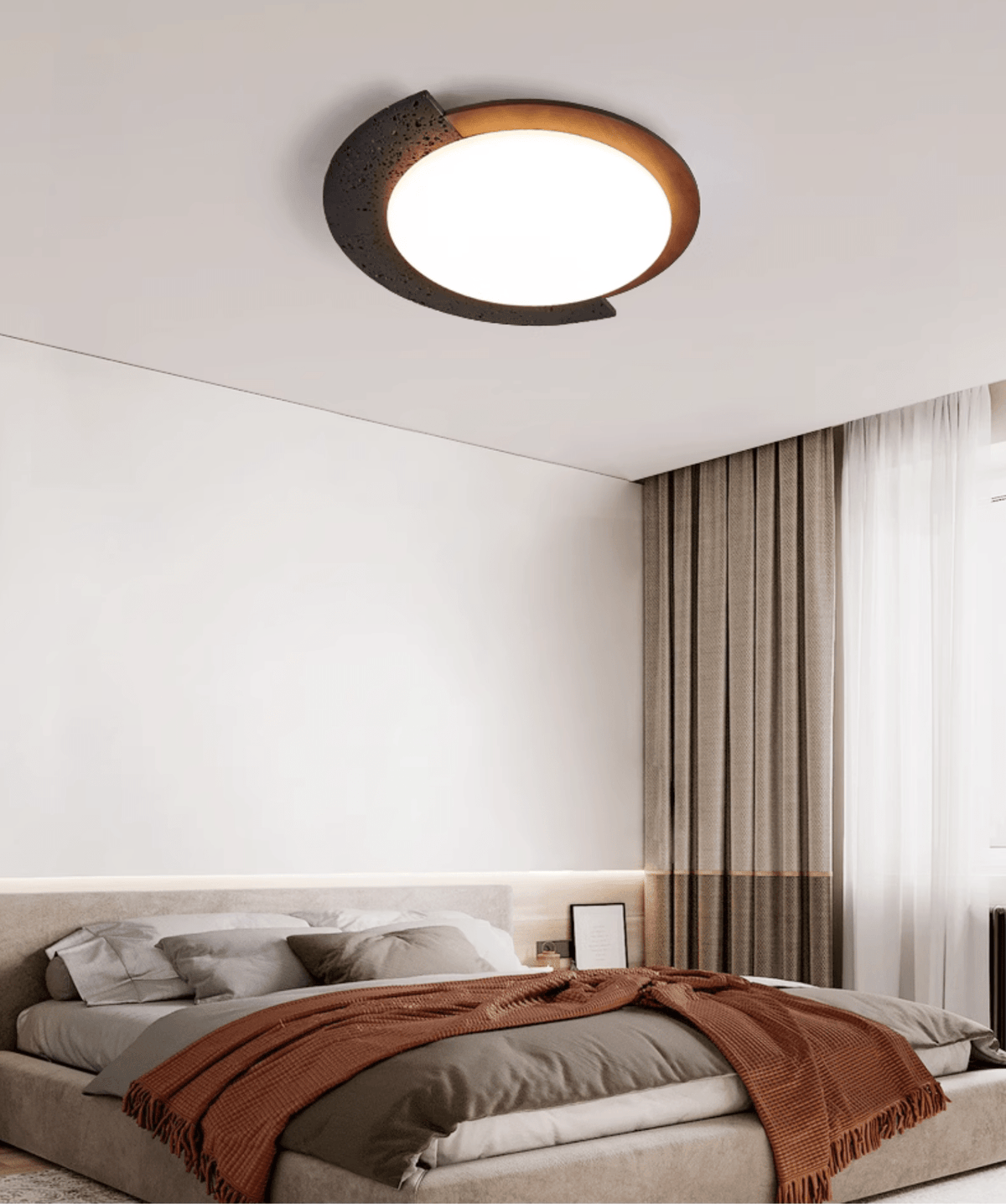 Fendellynne Travertine Ceiling Light-Moonnatur