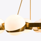 Galdenlyn Brass Chandelier-Moonnatur
