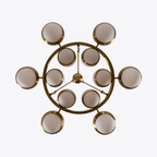 Galdenlyn Brass Chandelier-Moonnatur
