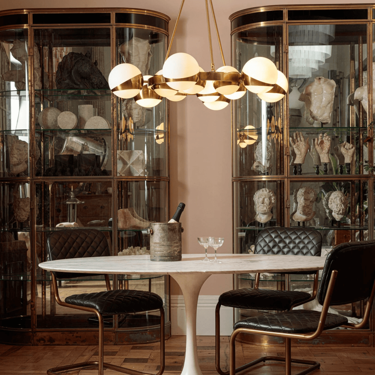 Galdenlyn Brass Chandelier-Moonnatur