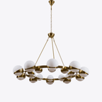 Galdenlyn Brass Chandelier-Moonnatur