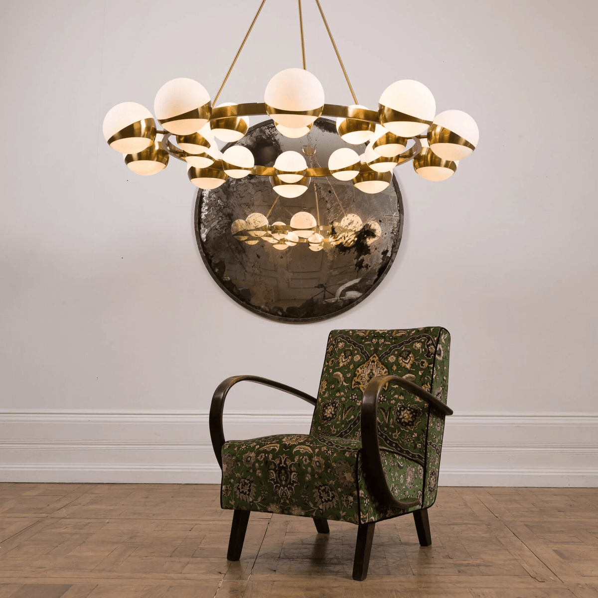 Galdenlyn Brass Chandelier-Moonnatur