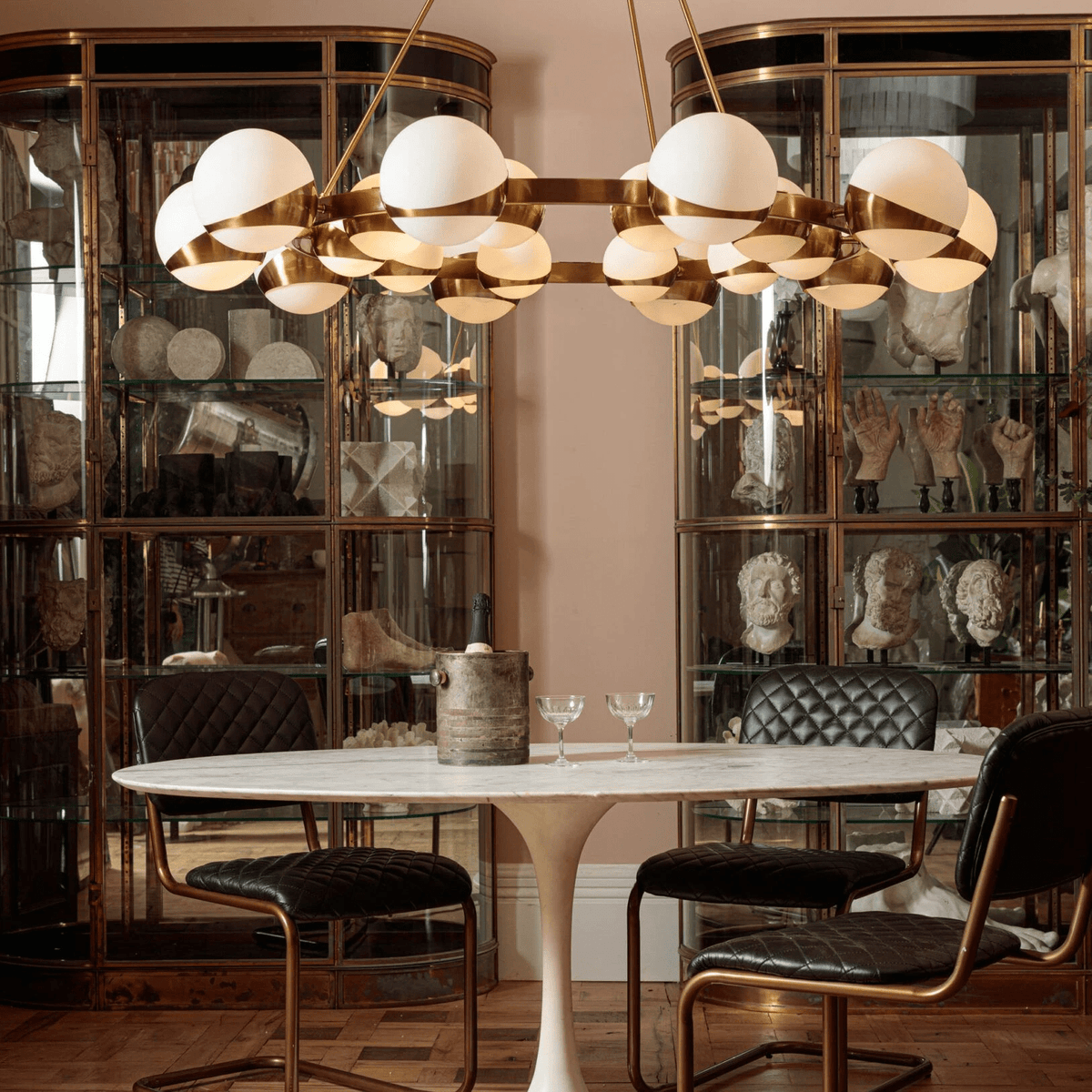 Galdenlyn Brass Chandelier-Moonnatur