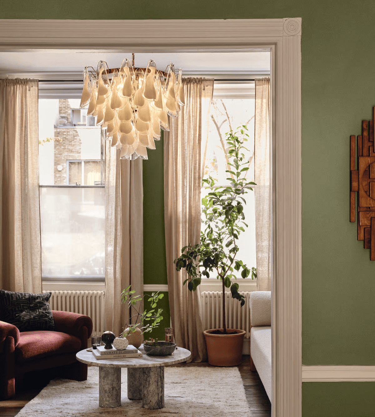 Redrenwyn Glass Chandelier-Moonnatur