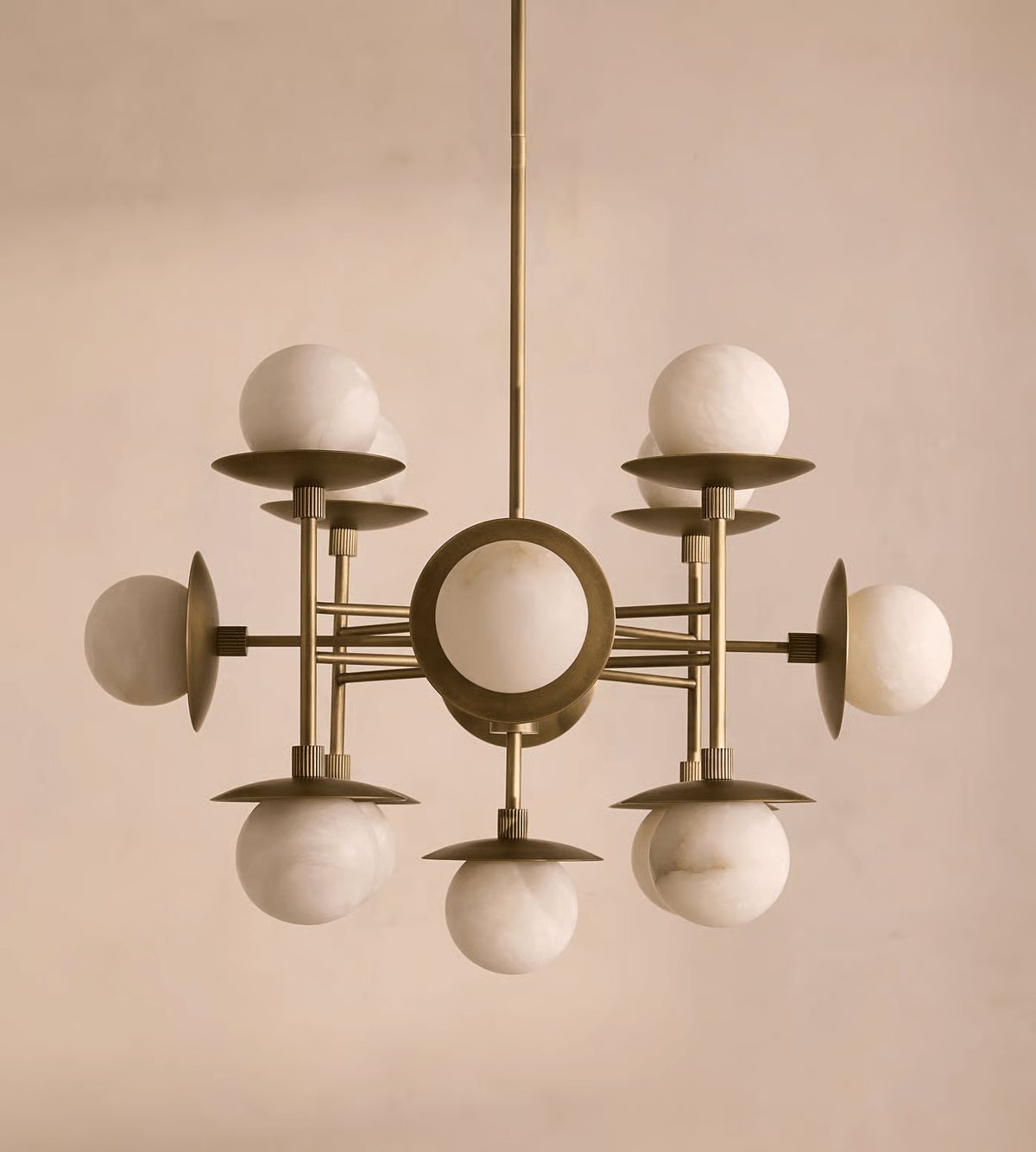 Faldenwynne Alabaster Chandelier-Moonnatur