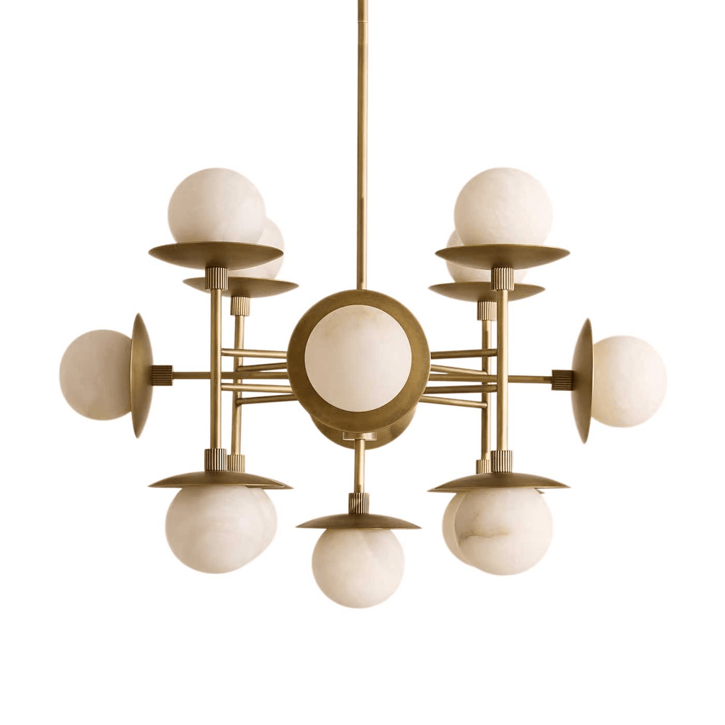 Faldenwynne Alabaster Chandelier-Moonnatur