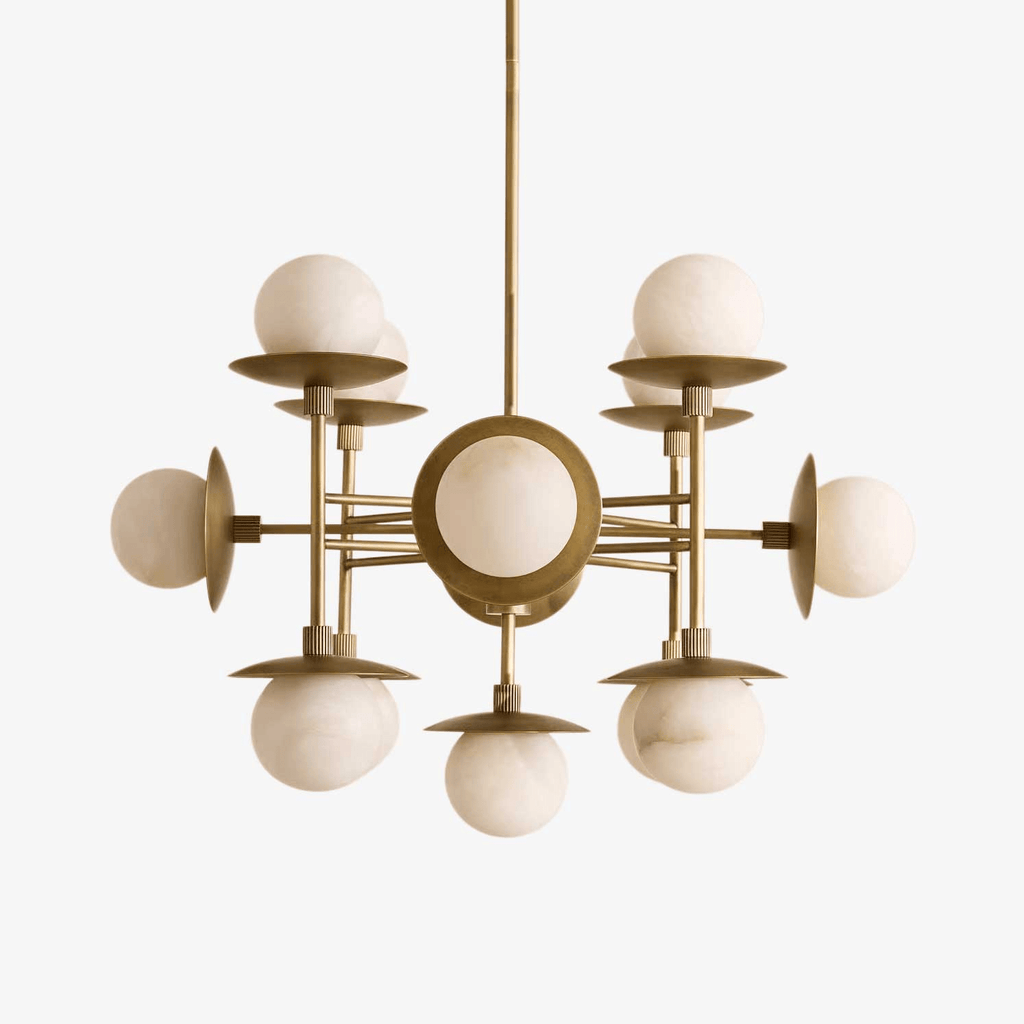 Faldenwynne Alabaster Chandelier-Moonnatur