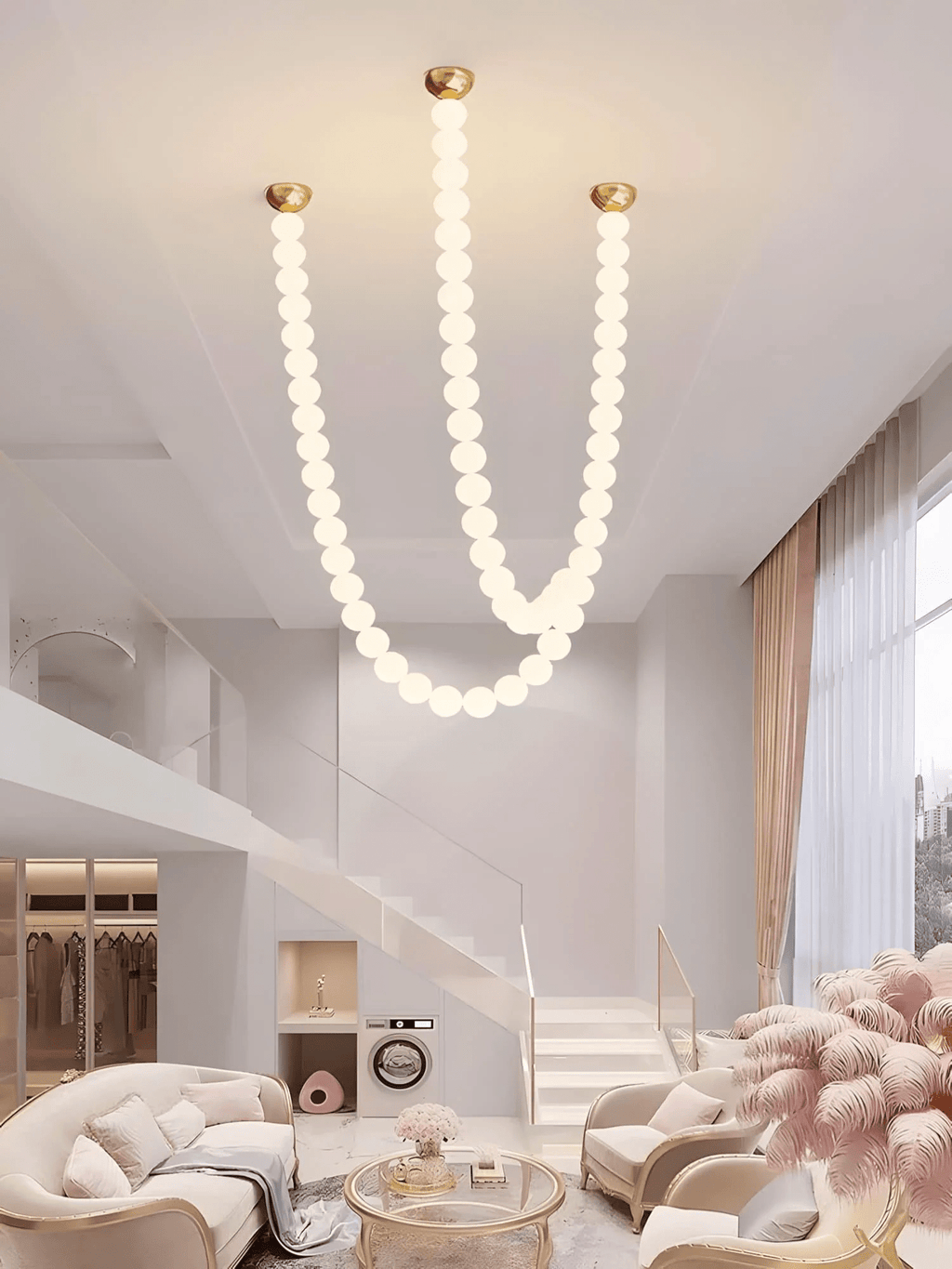 Gildenora Acrylic Chandelier-Moonnatur