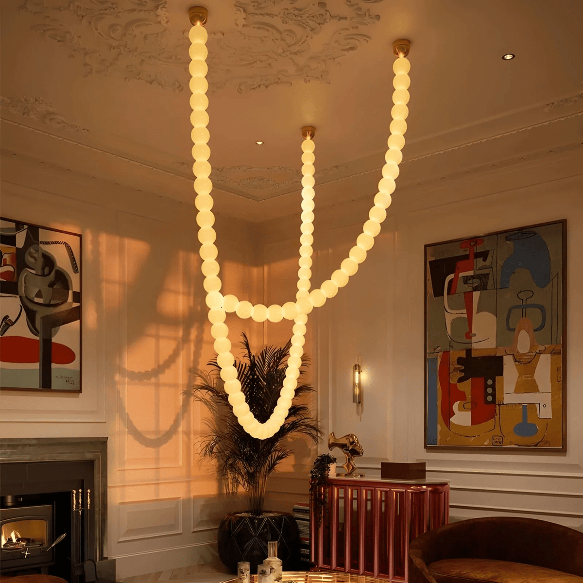 Gildenora Acrylic Chandelier-Moonnatur
