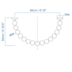 Gildenora Acrylic Chandelier-Moonnatur