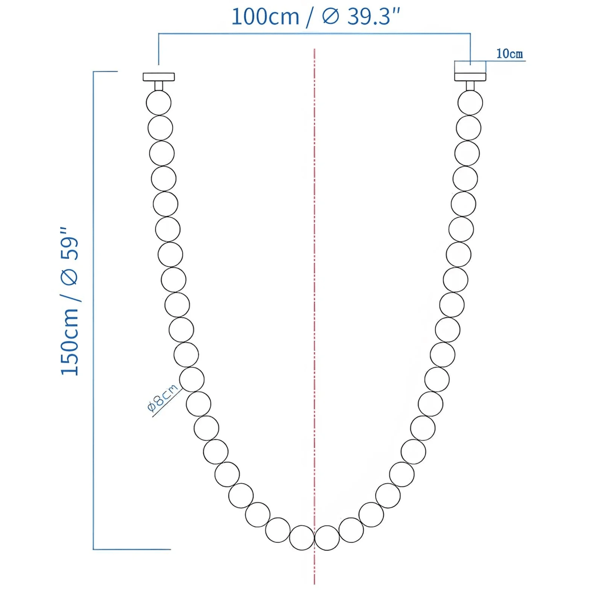 Gildenora Acrylic Chandelier-Moonnatur