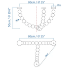 Gildenora Acrylic Chandelier-Moonnatur