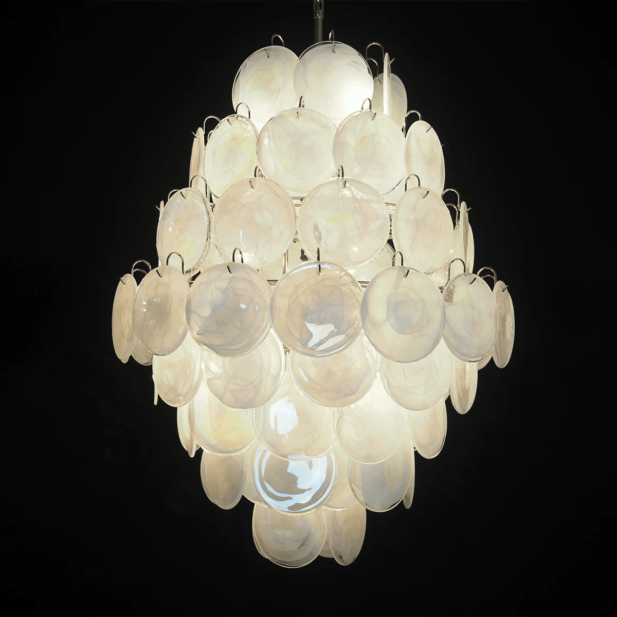 Erlenwyn Glass Chandelier-Moonnatur