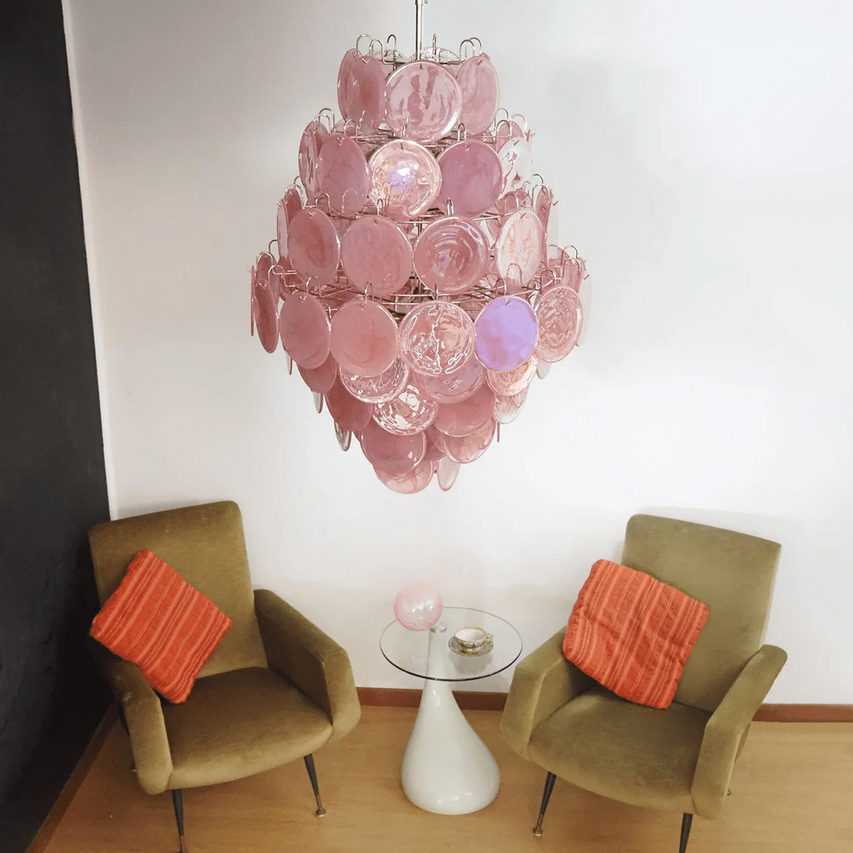 Erlenwyn Glass Chandelier-Moonnatur
