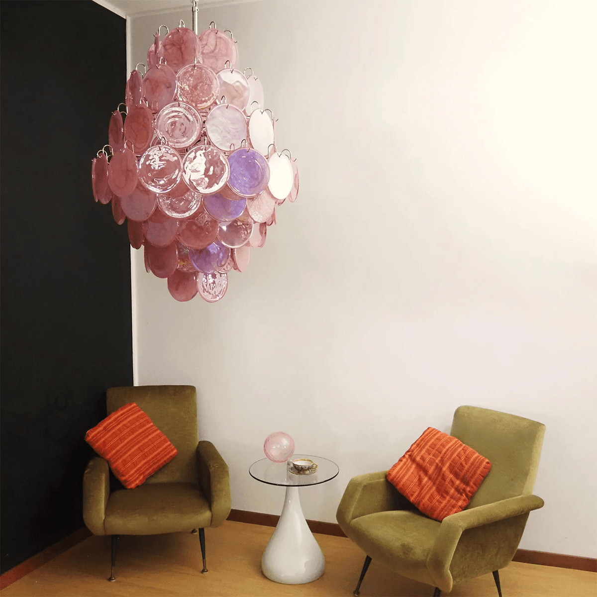 Erlenwyn Glass Chandelier-Moonnatur