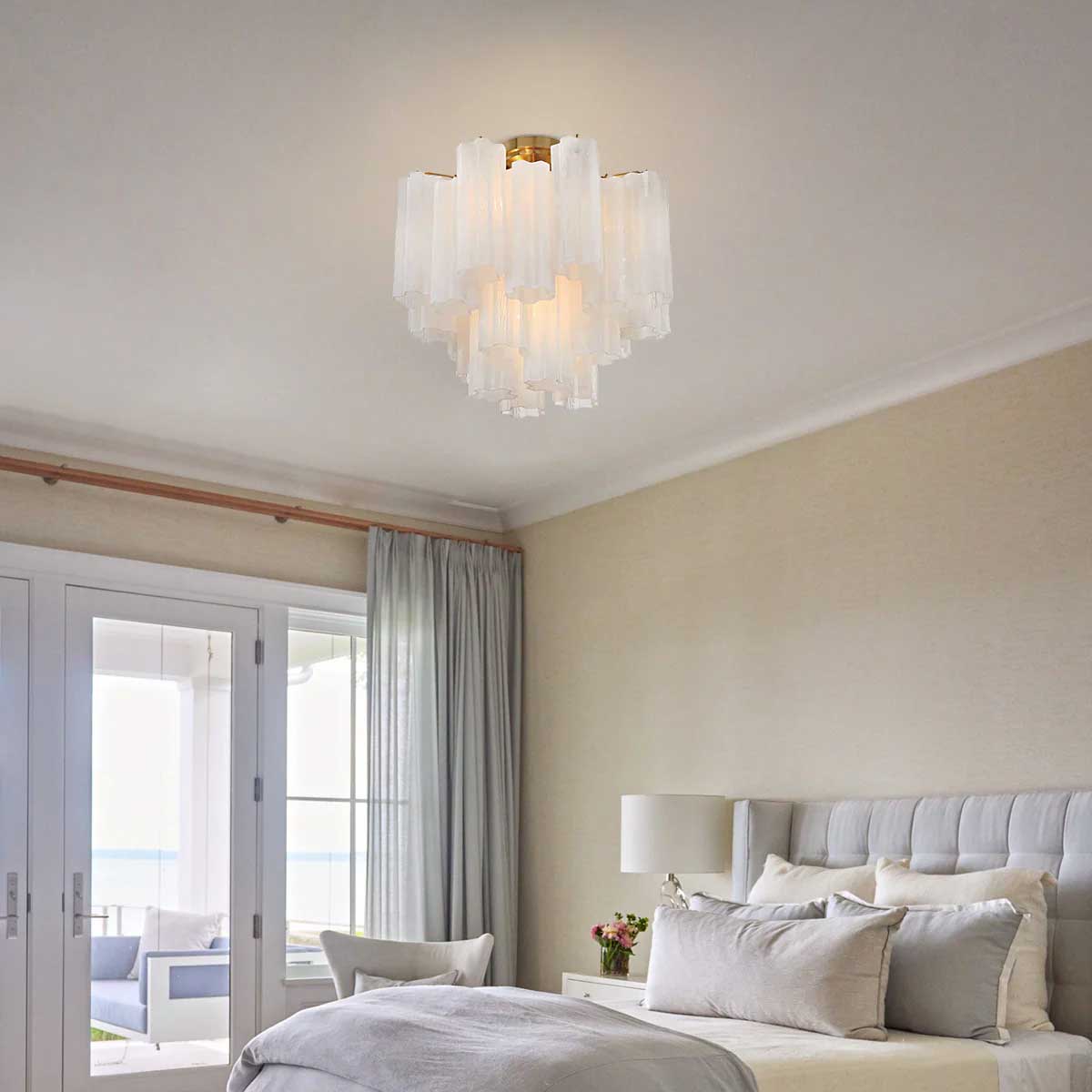 Garnelara Glass Ceiling Light-Moonnatur