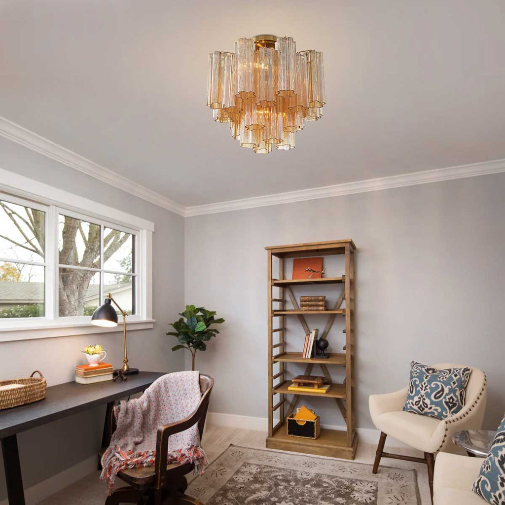 Garnelara Glass Ceiling Light-Moonnatur