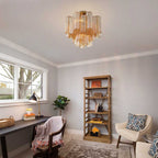 Garnelara Glass Ceiling Light-Moonnatur