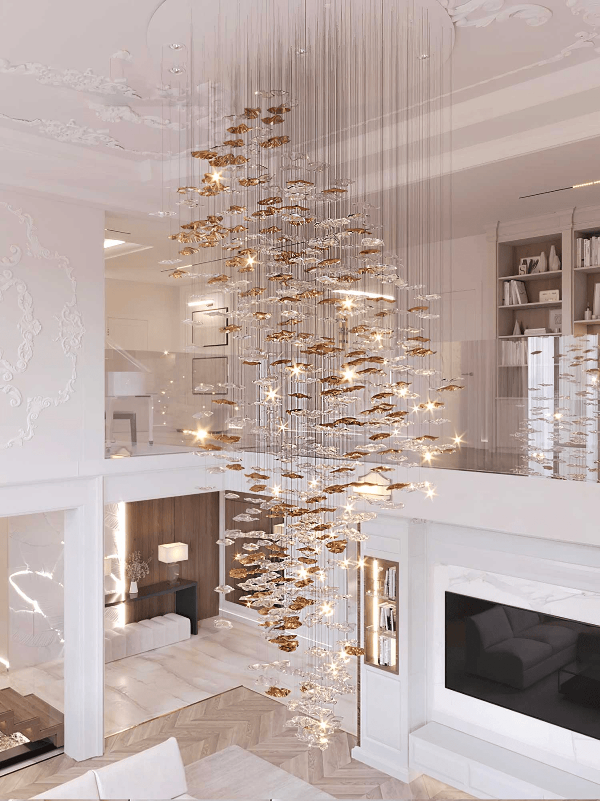 Osternia Glass Chandelier-Moonnatur